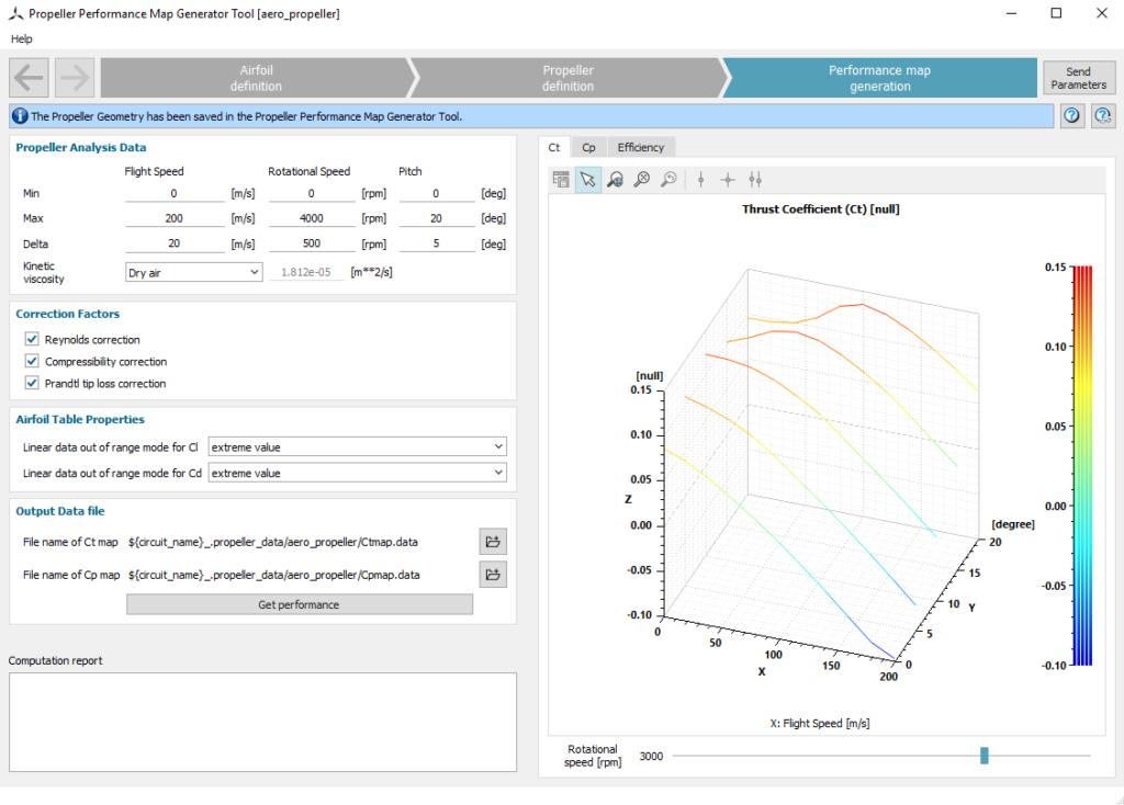 Simcenter Propeller Performance Map Generator Tool